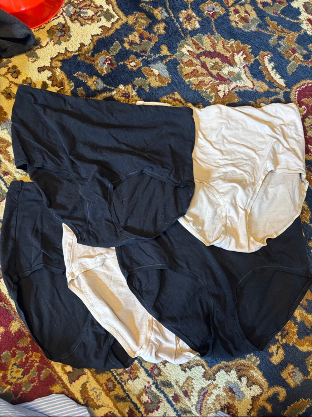 Old Navy Black Cotton Maternity High-Rise Briefs